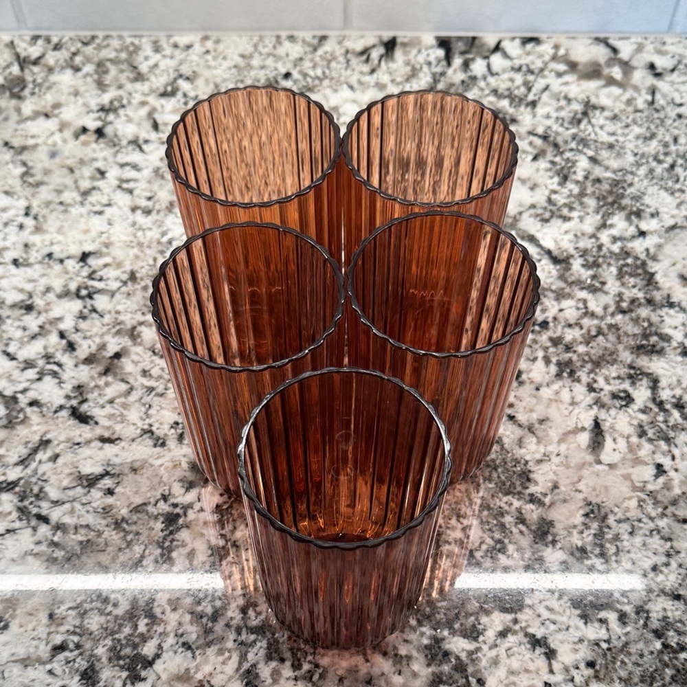 Set of 5 Threshold Plastic Cups